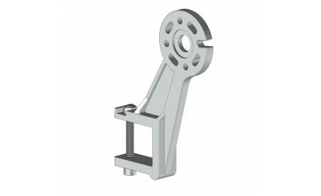 Soporte de rodillo ■40mm RAL 8019 - 1