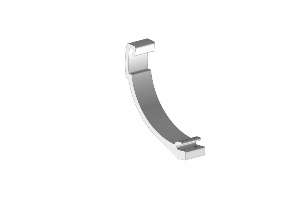 Pieza soporte lira RAL9010 - 1