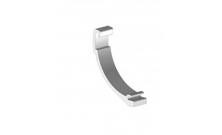 Pieza soporte lira RAL9010 - 1