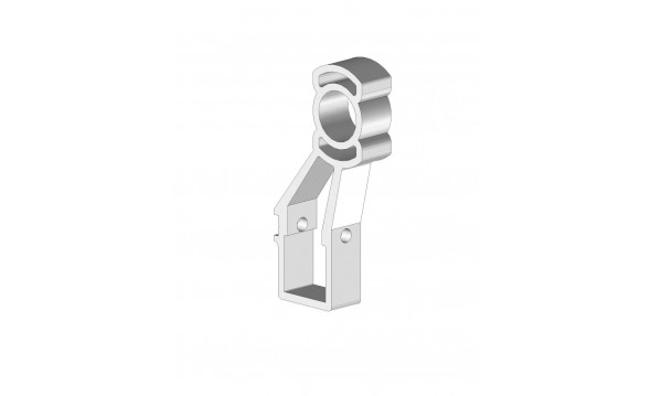 Soporte para tubo de bobinado ■ 35mm , RAL9006 - 1
