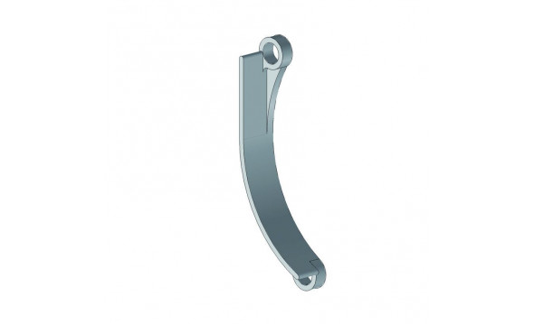 Pieza recta de PVC para C-105 RAL 9005 /100 - 1