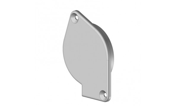 Tapa final de PVC para PU39 Izquierda RAL 9005 / 50 - 1