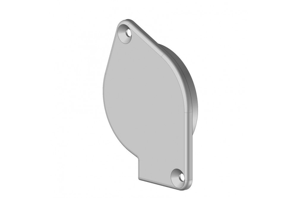 Tapa final de PVC para PU39 Izquierda RAL 9005 / 50 - 1