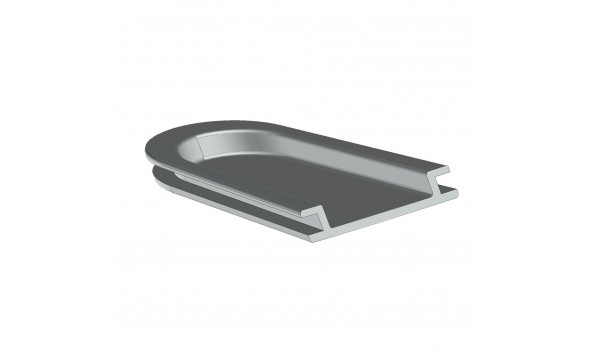 Pièce PVC Gauche pour EBJ133 RAL 7035  - 1
