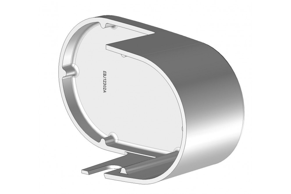 Tapón C-123 Techo Recto RAL 9010 - 1
