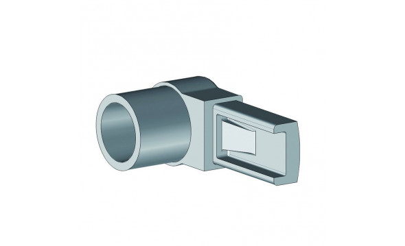 Pieza terminal Brazo simple TA40 RAL 1015 /50 - 1