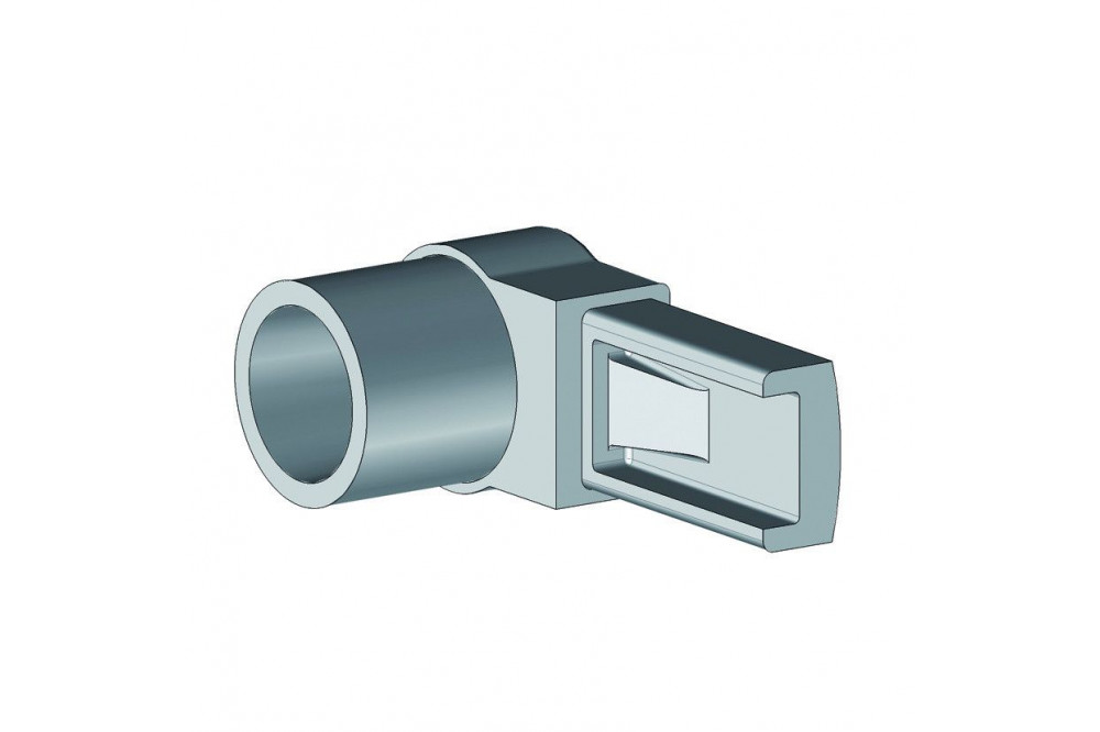 Pieza terminal Brazo simple TA40 RAL 1015 /50 - 1