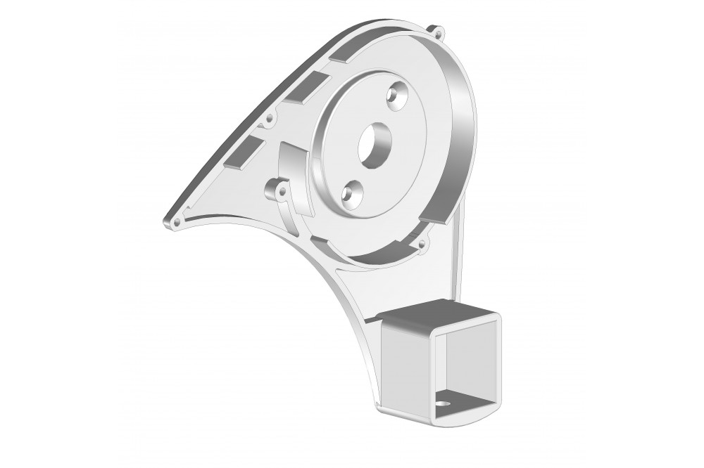 Soporte COFFRE 116 Izquierda RAL 9010 - 1