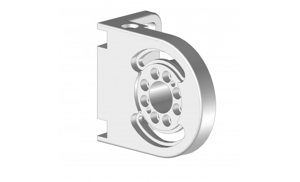 Equerre support haute avec réglage Coffre125 GA 9010  - 1
