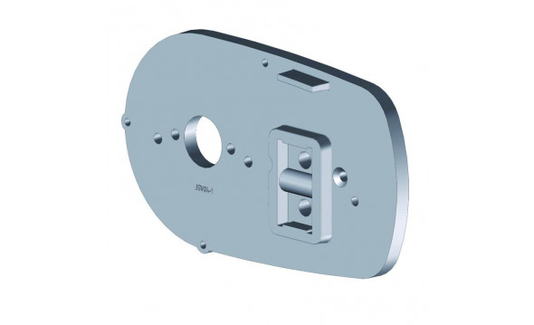 Tapa ciega VERANDA recta RAL 9010 / 8 - 1