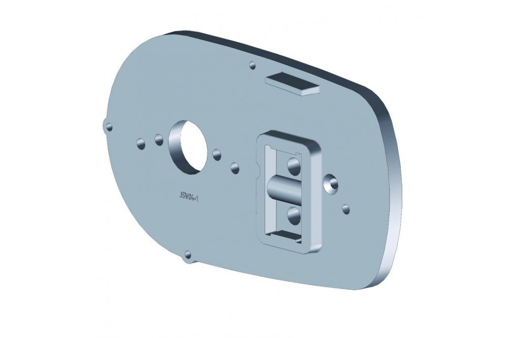 Tapa ciega VERANDA recta RAL 9010 / 8 - 1