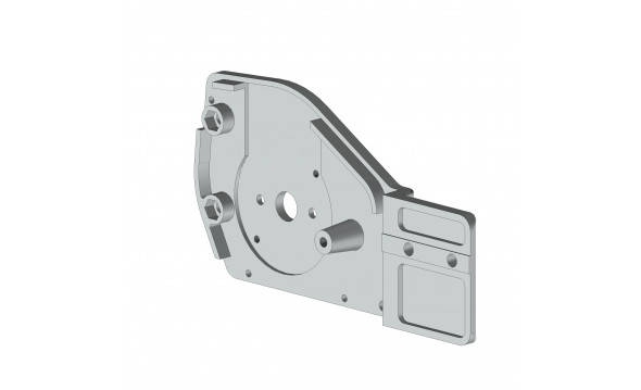 Embout Treuil Droite VELUM 90 RAL 9010  - 1