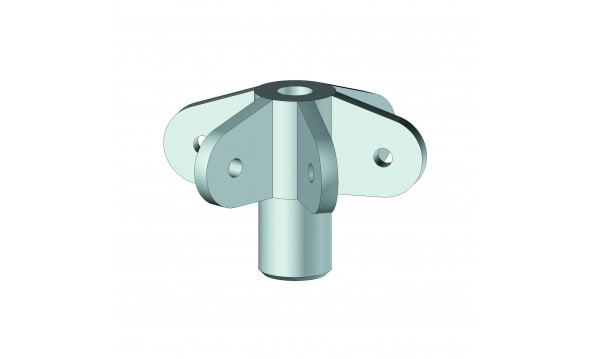 Raccord au sommet hexagonal L.Blanc / 12  - 1