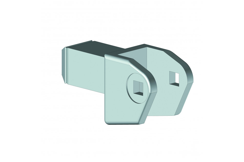 Soporte doble de aluminio TAC80 RAL 9010 /50 - 1