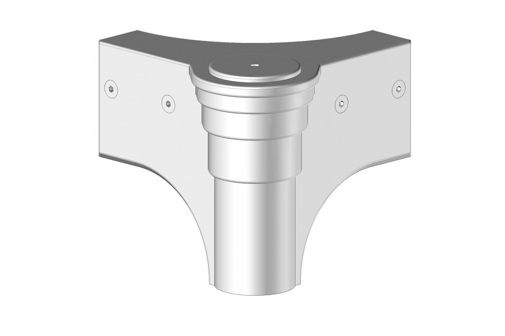 Equerre ABRI PERGOLA 06 RAL 9010 / 4  - 1