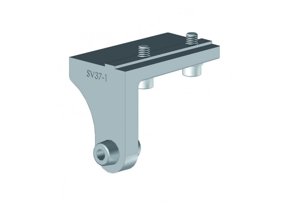 Soporte ciego VERANDA Recto RAL 9010 /25 - 1