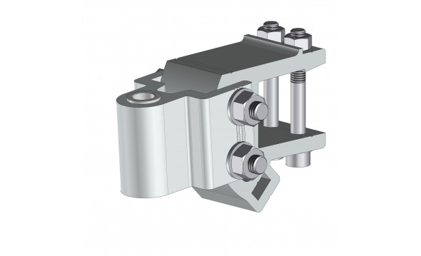 Soporte brazo izquierdo ■ 35mm , RAL9010 - 2