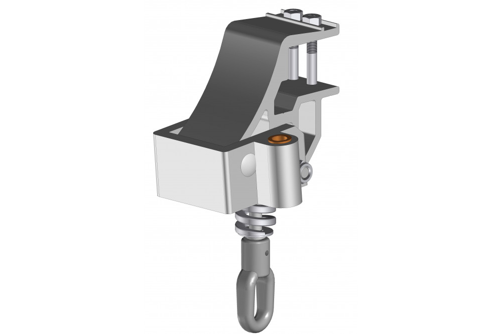 Soporte de dimmer extruido de una pieza Ral9010 - 2