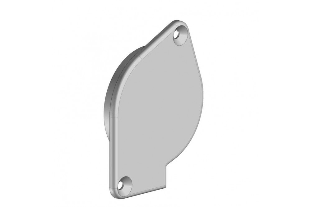 Tapa PU39 recta RAL 9005 /50 - 2