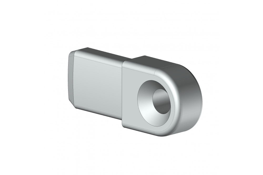 Tapa simple zamak brazo ventana Ral1013 - 1