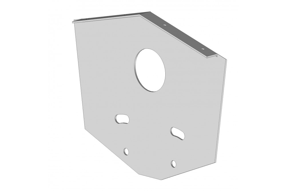 Embout Latéral Auvent RAL 9010  - 1
