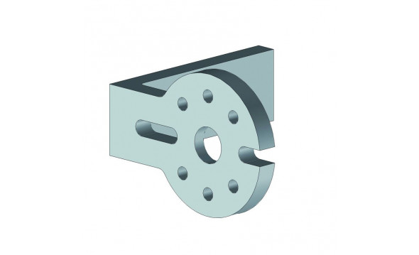Soporte de tubo enrollable CORTE RAL 1015 - 2
