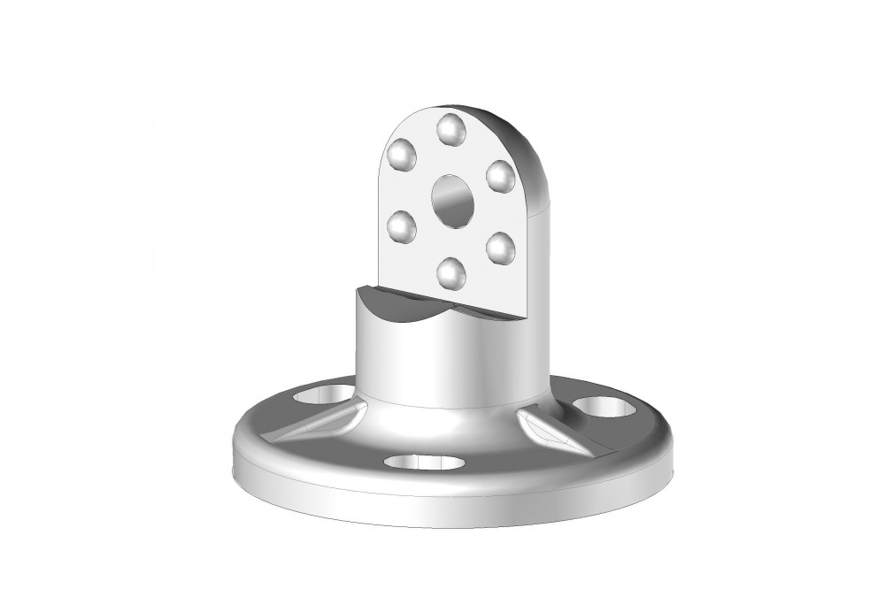 Placa receptora hembra Ral9010/ 100 - 1