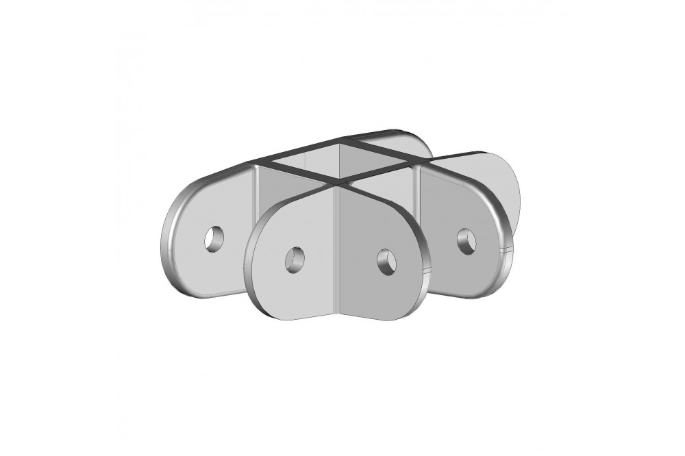 Pinza de acoplamiento cuadrada de 3 vías - 1