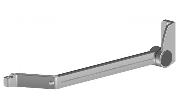 Brazo simp curvo 1M50 DR 9010 - 2