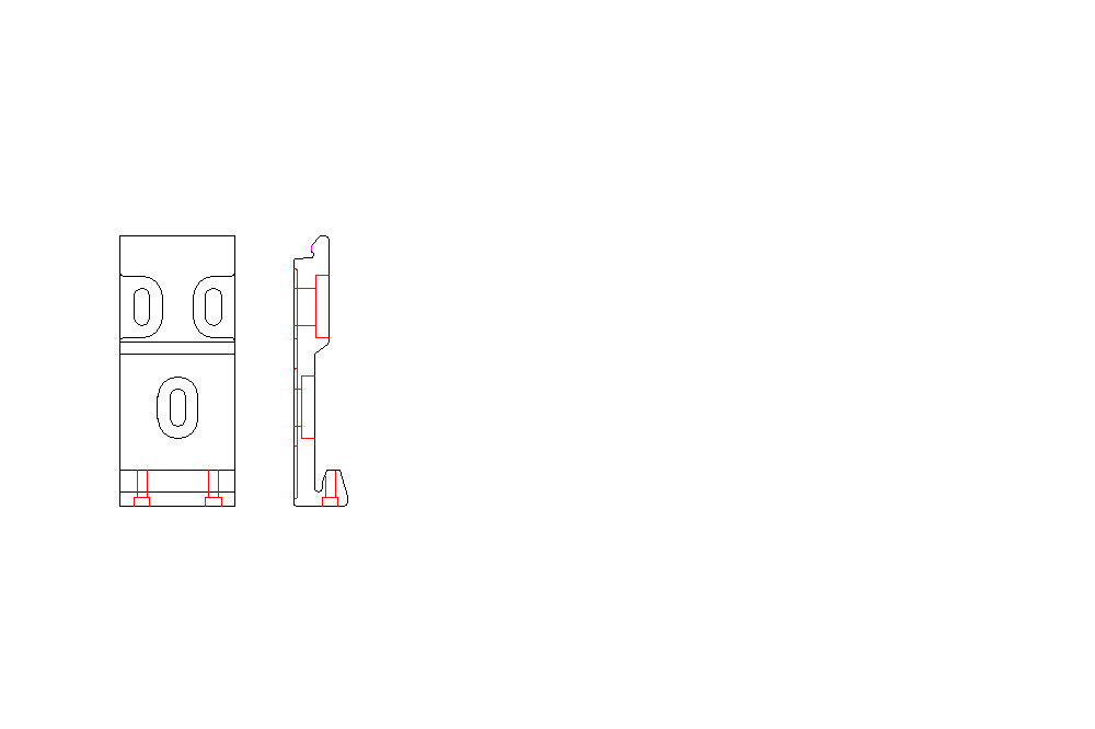 Soporte frontal de la caja 160 - 1