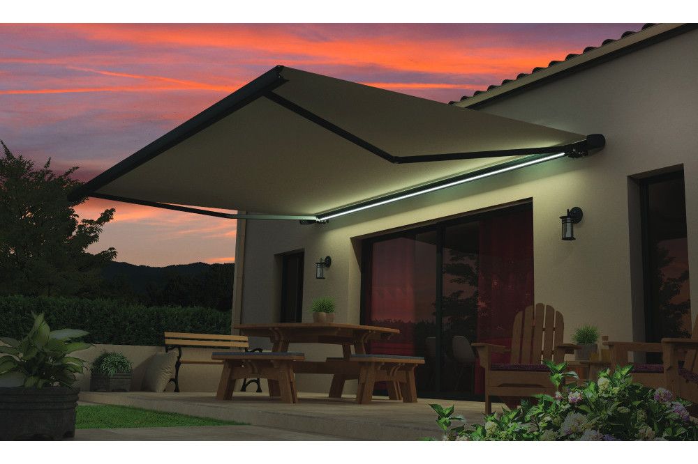 Toldo artesonado 261 - 4x3,5m Mando a distancia Secours LED motorizado - 1