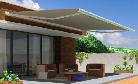 Toldo artesonado 261 - 4x3,5m Mando a distancia Secours LED motorizado - 1